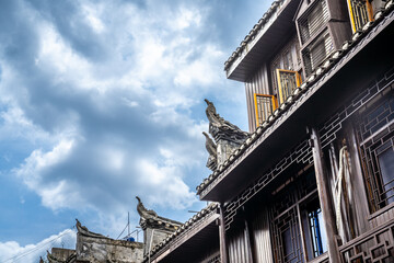 Street view of Fenghuang Ancient City, Hunan Province, China