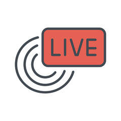 Live Broadcast Vector Icon