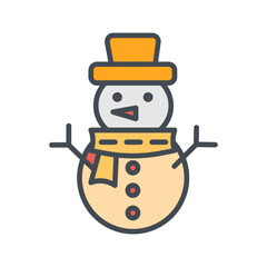 Snowman Vector Icon