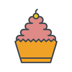 Cupcake Vector Icon
