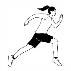 Sprint running sport