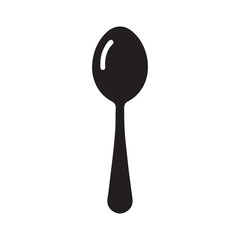 spoon silhouette ,spoon vector