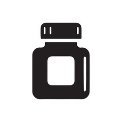 INK SILHOUETTE VECTOR , INK ICON ,MEDICINE BOTTLE	