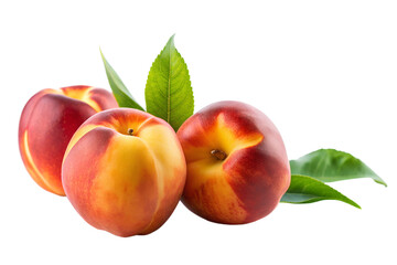 peach isolated on transparent background png