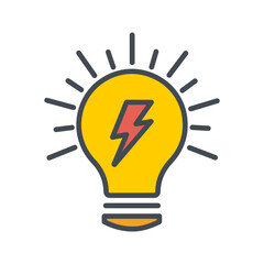 Fototapeta premium Creative Idea Vector Icon