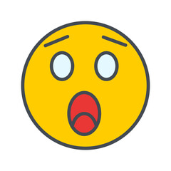 Astonished Face Vector Icon
