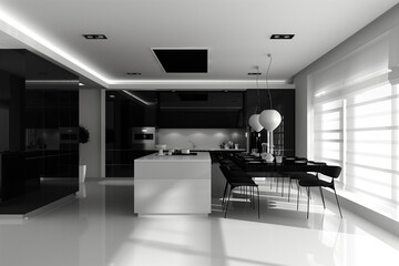modern dining room