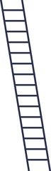 A simple illustration of a leaning ladder, symbolizing growth, progress, or access to higher places.