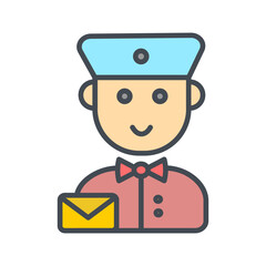 Mail Carrier Vector Icon