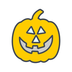 Jack-O-Lantern Vector Icon