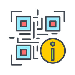 QR Code Information Vector Icon