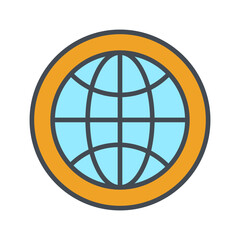 Worldwide Vector Icon