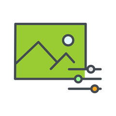 Photo Editing Tools Vector Icon