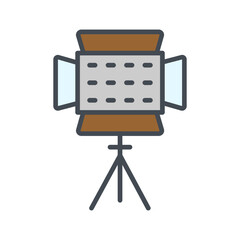 Photography Lighting Vector Icon