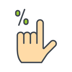 Obraz premium Click Through Rate Vector Icon