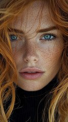 beautiful woman with red hair