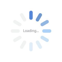 loading icon vector. Bar progres for web design. interface app.