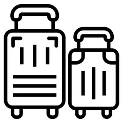 Luggage Icon For Design Element