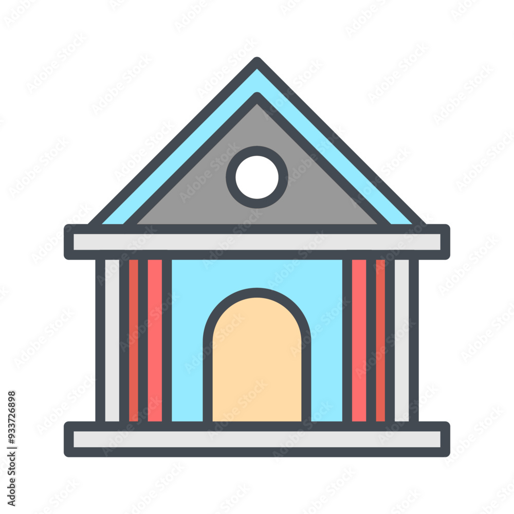 Wall mural Bank Vector Icon