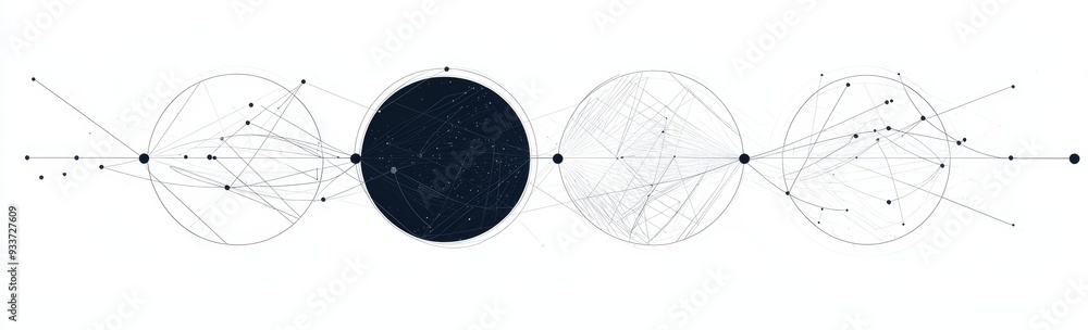 Aufkleber isolated set of futuristic circle hud elements