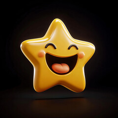 Laughing Star Emoji.
