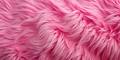 Fototapeta premium A wide angle stock photo of a background made of abstract pink fake fur, fake fur, pink, stock photo, wide-angle