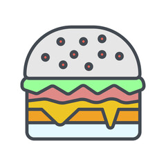 Hamburger Vector Icon