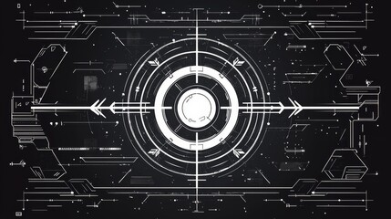Aerial motion analysis by Satellite GPS. Ui and AI interface. Aircraft planes detected by satellite cameras. Modern technologies in military aerospace.