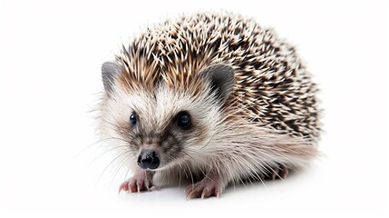 Obraz premium Portrait of a Curious Hedgehog