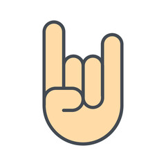 Sign of the Horns Vector Icon