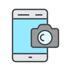 Smartphone Photography Vector Icon