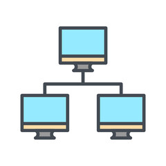 News Network Vector Icon