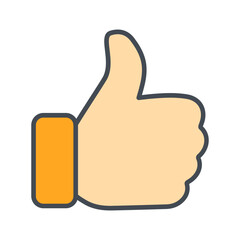 Thumbs Up Vector Icon