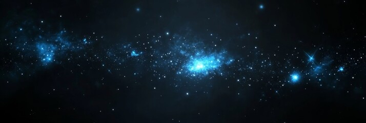 Fototapeta premium A spectacular fireworks display illuminates the starry sky in a festive festive artistic style Blank space for design and text
