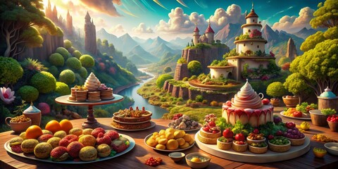 Fototapeta premium FantasyFoodscapes