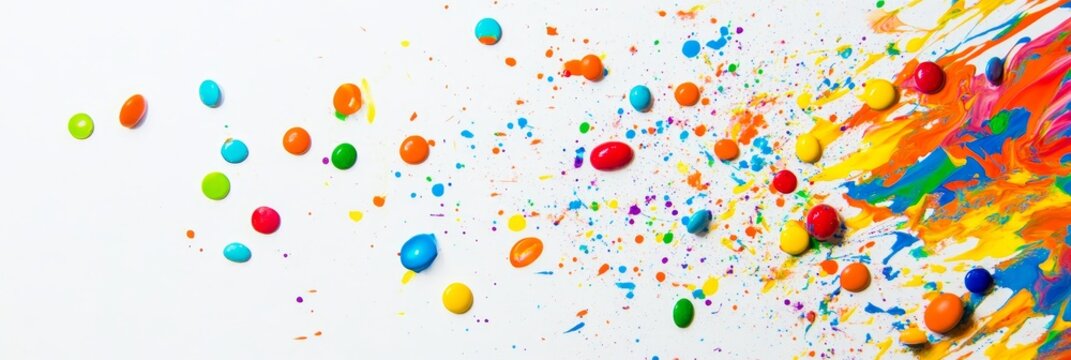 With a rainbow skittle twist, these candies explode into cartoon characters