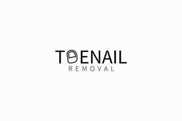 modern pictogram toenail removal logo icon design vector ideas with outline, simple and unique styles. minimalist logo type of toenail removal vector design template isolated on white background