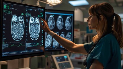 Oncology nurse navigator a cancer center guiding a patient through their treatment plan
