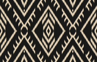 Ethnic abstract ikat art. Aztec ornament print. geometric ethnic pattern seamless  color oriental.  Design for background ,curtain, carpet, wallpaper, clothing, wrapping, Batik, vector illustration.