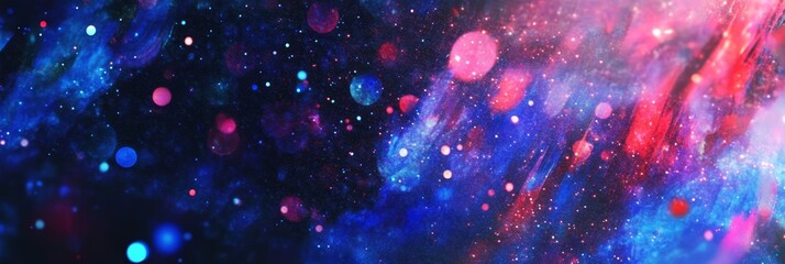 Colorful fireworks set against a clear blue night sky.