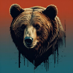 brown bear portrait