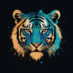 tiger head vector