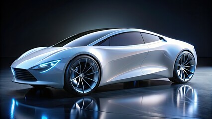Sleek, glowing, and aerodynamic, this futuristic white shape radiates optimism, its smooth curves and crisp edges evoking innovation, technology, and a bright, boundless future.