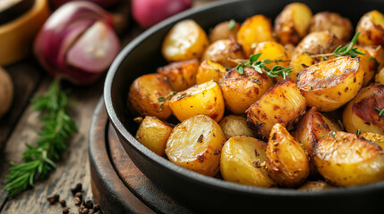 Fototapeta premium Hot Roast Potatoes