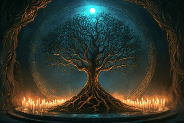 Moonlit Tree of Life.