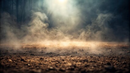 Fototapeta premium Ground fog texture background with a mysterious and atmospheric appearance, ground fog, mist, texture, background, weather