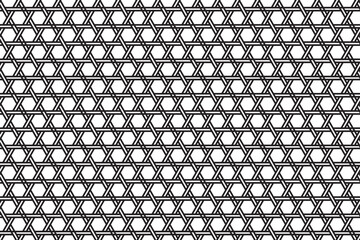Houndstooth Pepita seamless pattern. Repeating Pepito texture. Black houndstooth on a white background. Repeated abstract argyles for design BW prints. Repeated houndstooth plaids and dogtooth.