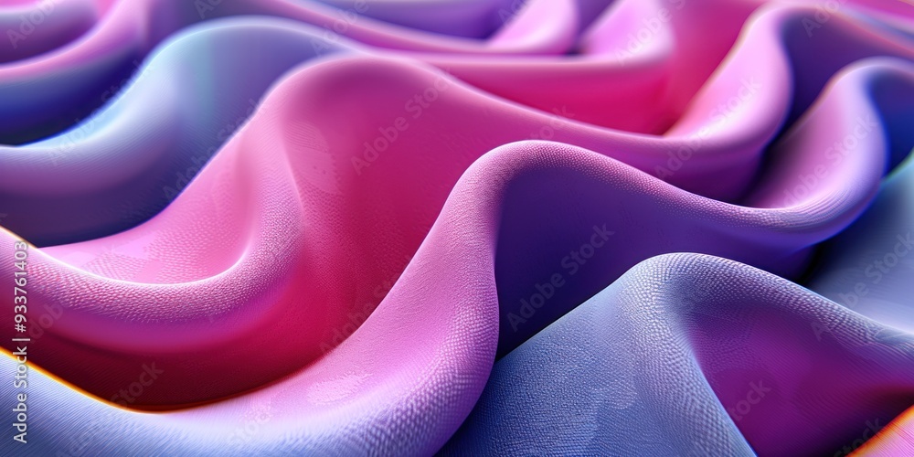Aufkleber soft, flowing fabric with a gradient color pattern