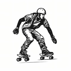 Skateboarder performing tricks in urban environment during sunny afternoon