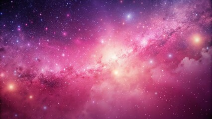 Pink galaxy background featuring the Milky Way in a minimalist style, art, background, ethereal, dreamy, digital art,space, celestial, futuristic, milky way, pastel, stars, galaxy